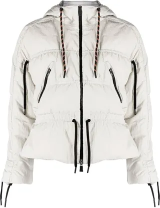 Drawstring Hooded Puffer Jacket