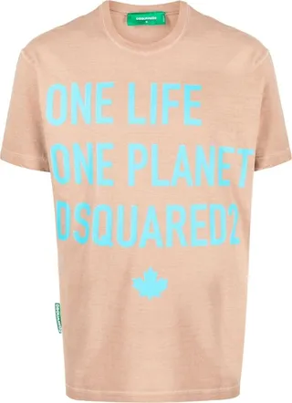 slogan-print cotton T-shirt