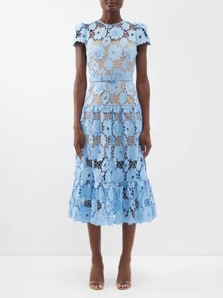Guipure-lace Midi Dress