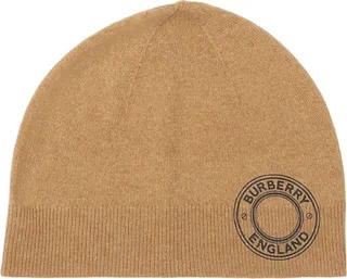 Burberry Cashmere-Blend Logo Beanie