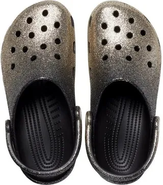 Crocs Unisex Adult Classic Glitter Clogs - Black