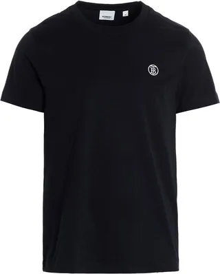 Burberry Logo Embroidered Crewneck T-Shirt