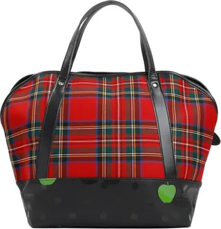 Comme des Garçons Play X The Beatles Tartan Zipped Tote Bag