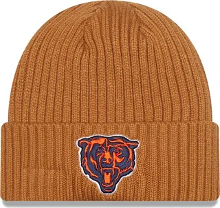 Men's New Era Brown Chicago Bears Core Classic Cuffed Knit Hat
