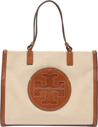 Tory Burch Ella Logo Patch Tote Bag