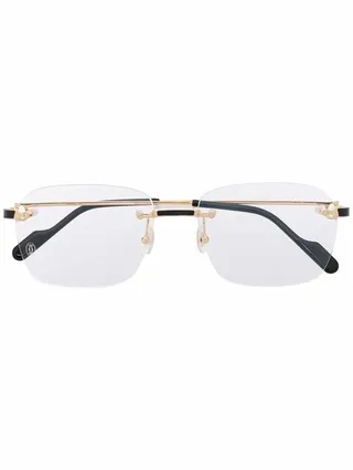 Rimless Square-Frame Glasses