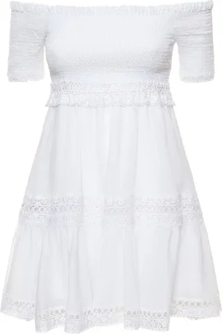 Grazi cotton blend mini dress