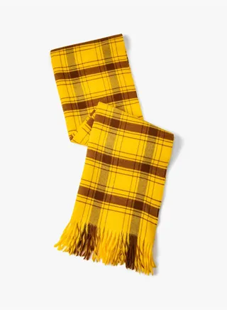 Plaid Multicolor Maxi Scarf Tasseled