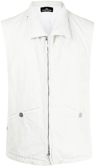 Sleeveless Zip-Up Gilet Jacket