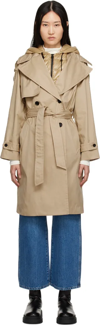 Mackage Beige Trisha Trench Coat
