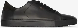 Black Clean 90 Low Top Leather Sneakers
