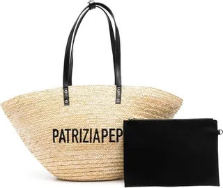 Embroidered-Logo Beach Bag