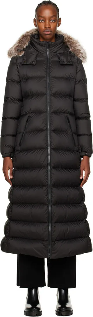 Moncler Black Fudson Down Jacket