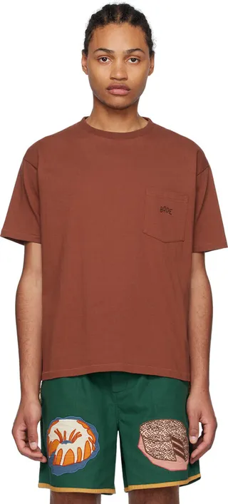 Bode Brown Pocket T-Shirt