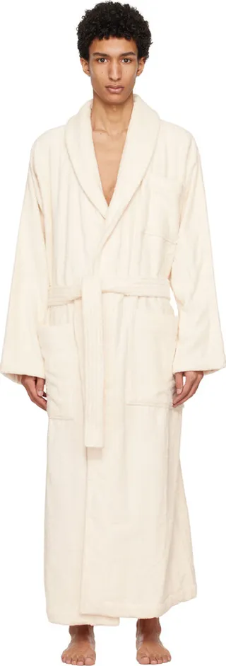 Tekla Off-White Classic Bathrobe