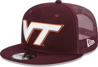 Men's New Era Maroon Virginia Tech Hokies Classic 9FIFTY Trucker Snapback Hat