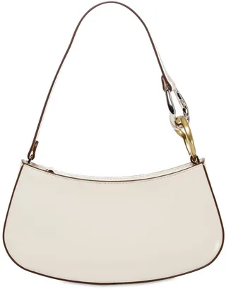 Ollie polished leather top handle bag