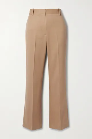 Nili Lotan - Corette Cropped Wool-gabardine Straight-leg Pants - Brown