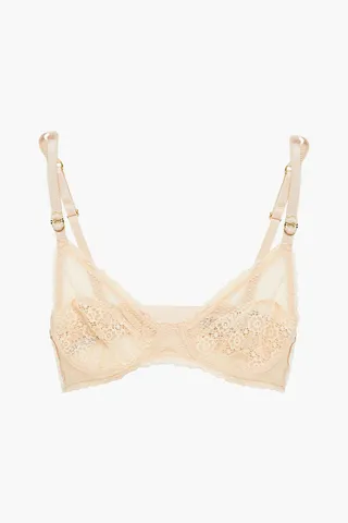 Amber Imagining stretch-lace and jersey underwired bra