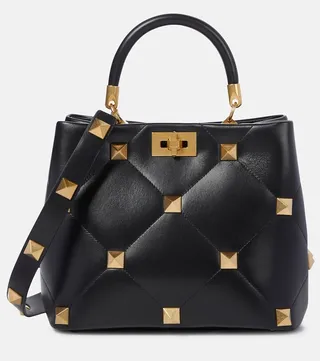 Valentino Garavani Roman Stud The Handle leather tote