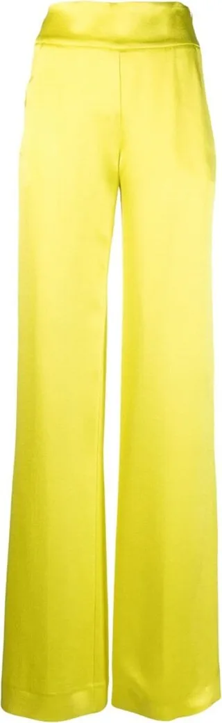 High-Waisted Straight-Leg Trousers