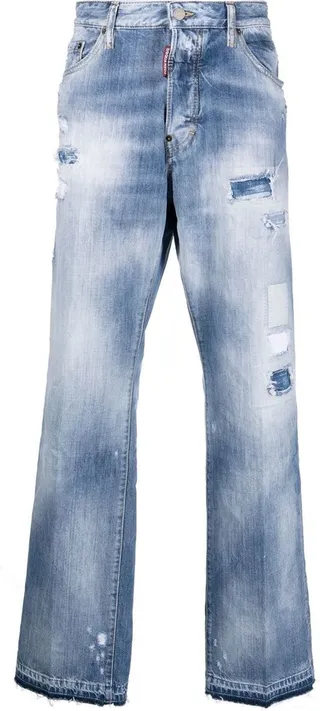 Low-Rise Wide-Leg Jeans