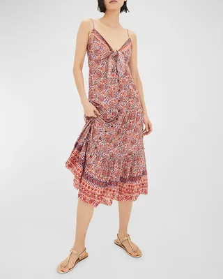 Paisley Abilene Knot Midi Dress