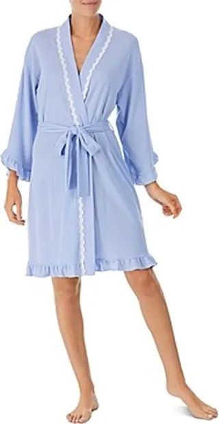 Eileen West Striped Ruffled Daisy Chain Robe