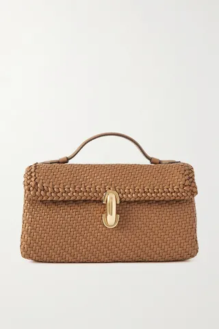 Savette - Symmetry Pochette Woven Leather Tote - Brown