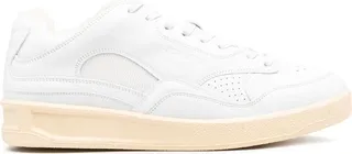 Panelled Low-Top Leather Sneakers
