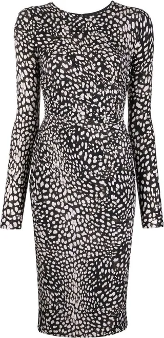Leopard-Print Mini Dress