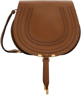Chloé Brown Medium Marcie Saddle Bag