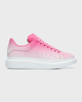Men's Oversized Gradient Leather Low-Top Sneakers