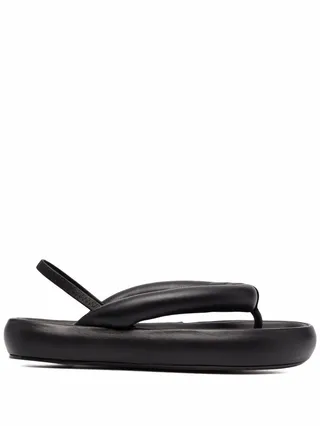 Thong-Style Puffy Sandals