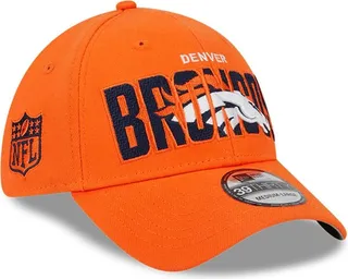 Men's New Era Orange Denver Broncos 2023 Nfl Draft 39THIRTY Flex Hat