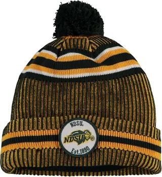 Men's New Era Green Ndsu Bison Sideline Home Cuffed Knit Hat
