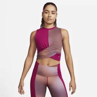Women's Nike Yoga Dri-FIT Printed Tank Top in Red