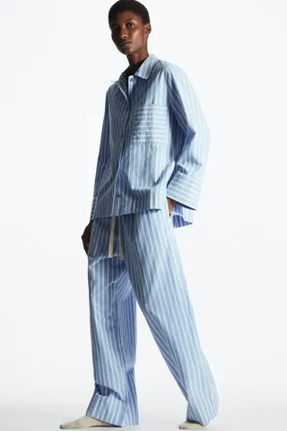 Striped Cotton Pajama Set