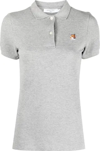 Fox-Head Patch Cotton Polo Shirt