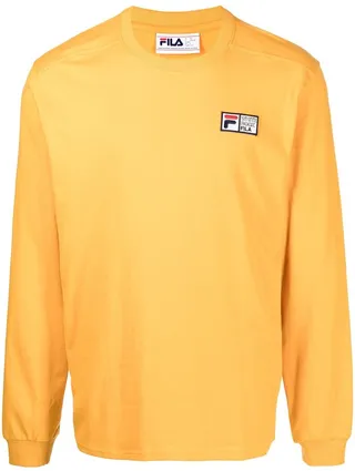 graphic-print long-sleeved T-shirt