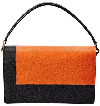 Valextra Swing Medium Leather Shoulder Bag