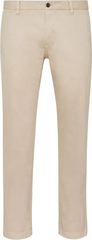 Hexagon-patch slim-fit chinos