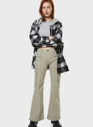 Flared Pocket Detail Trouser