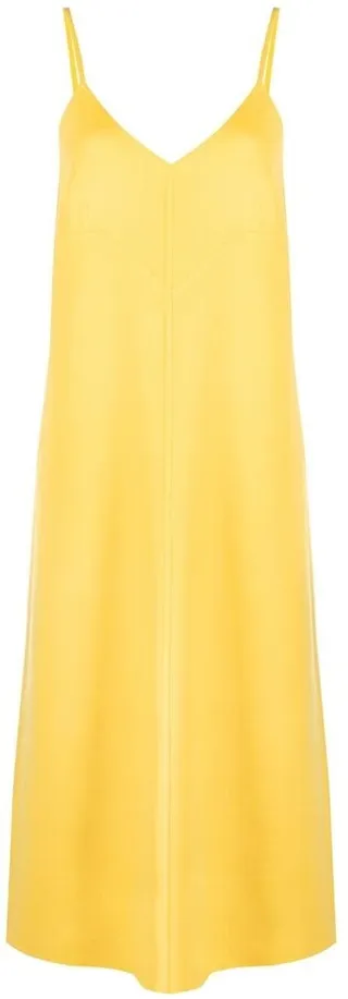 sleeveless V-neck dress