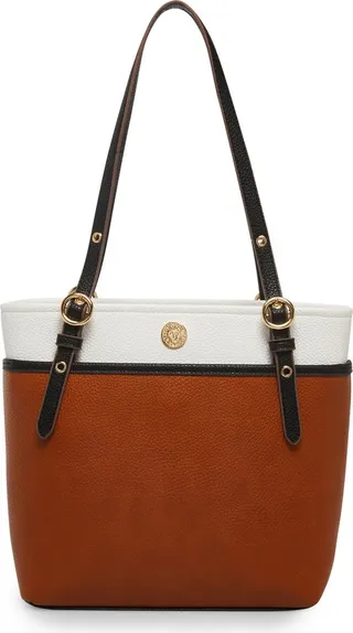 Colorblock Pocket Tote Bag
