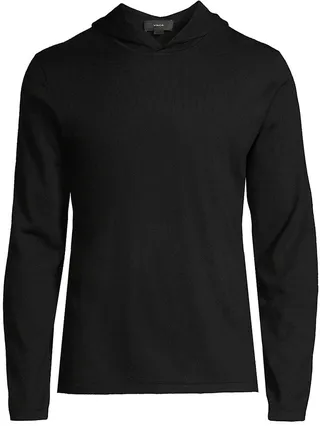 Wool-Blend Hooded Sweater