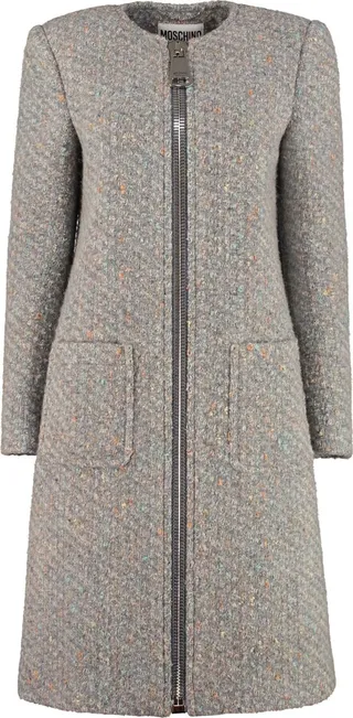Boucle Knit Coat
