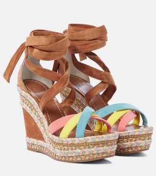 Lagoadonna 120 suede espadrille wedges