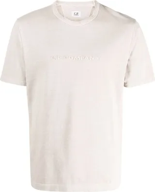 embossed-logo cotton T-shirt