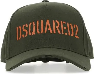Dsquared2 Logo Embroidered Distressed Baseball Cap